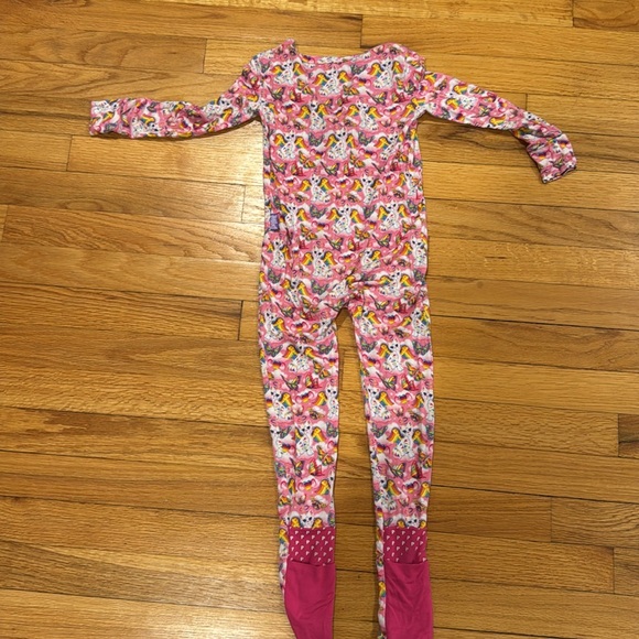 Lisa Frank Posh Peanut Pink Convertible Footie Pajamas - Angel Kitty 3T - Picture 8 of 9